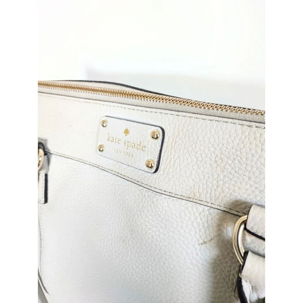 Kate Spade New York Putty Color Large Shoulder Bag 14.5